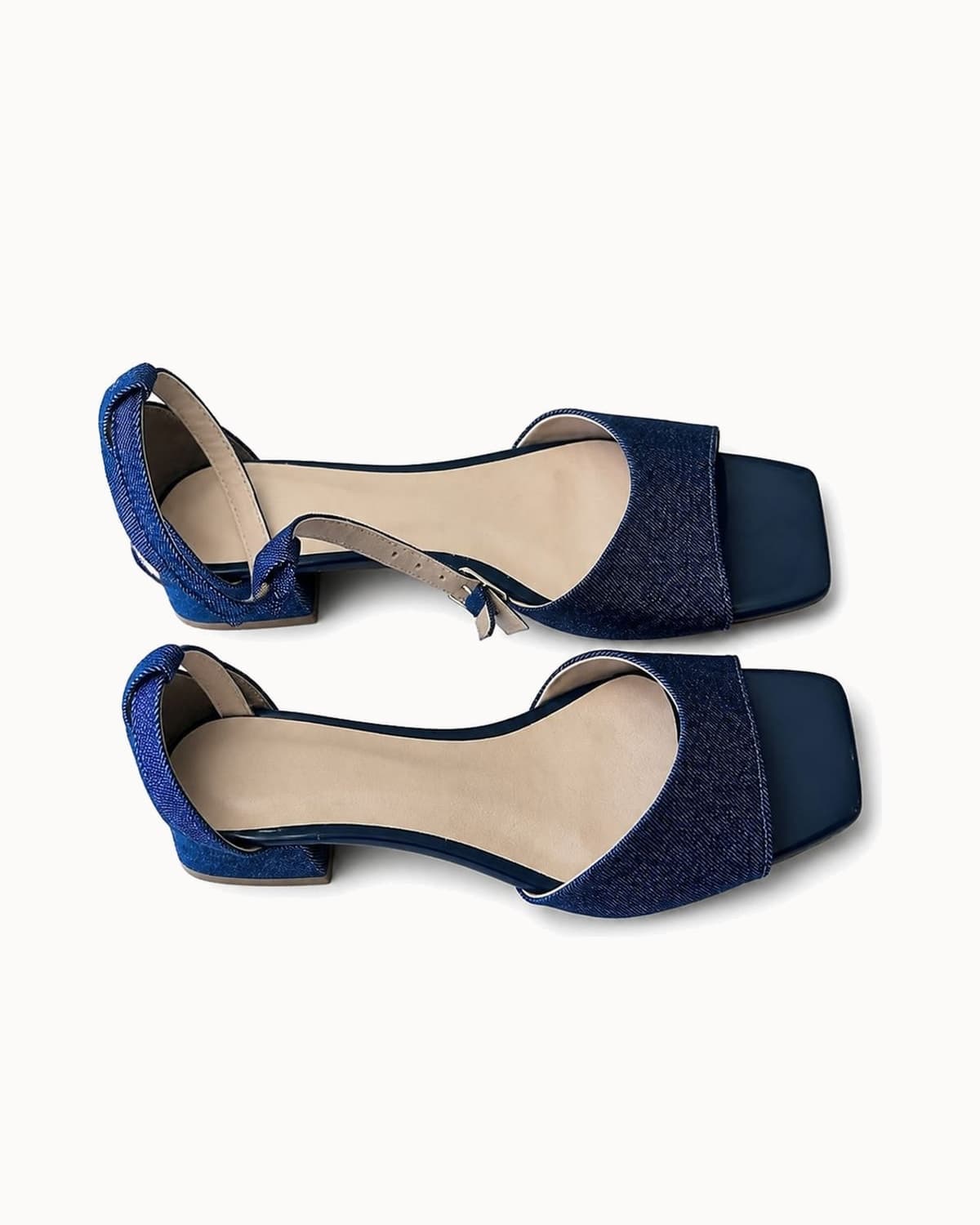 Sandália Salto Mínimo 1 Tira Jeans