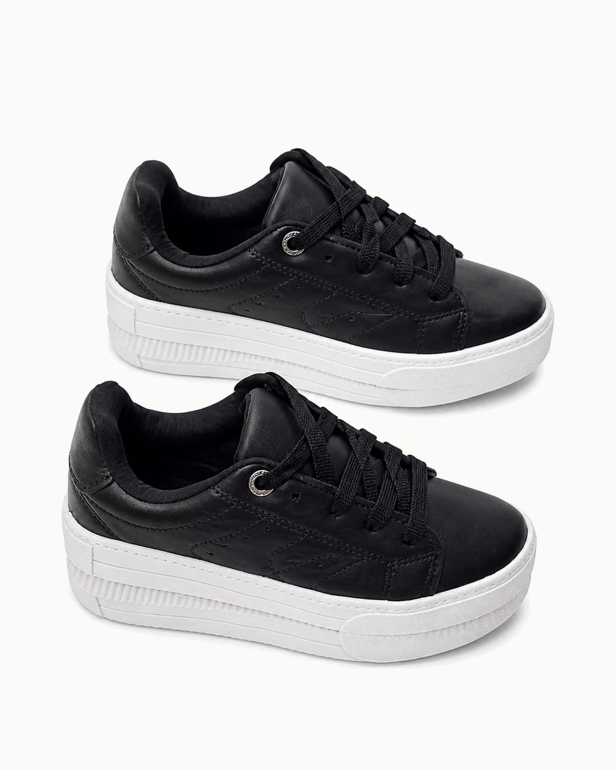 Tênis Casual Plataforma Preto