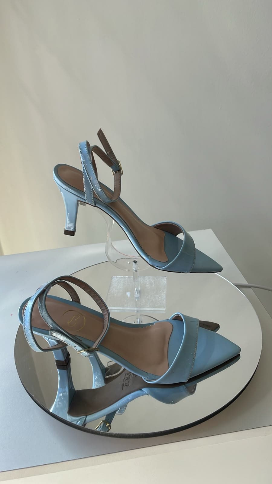 Sandália Slingback Azul Serenity