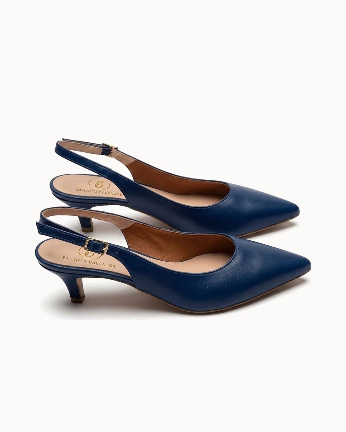 Scarpin Slingback Azul